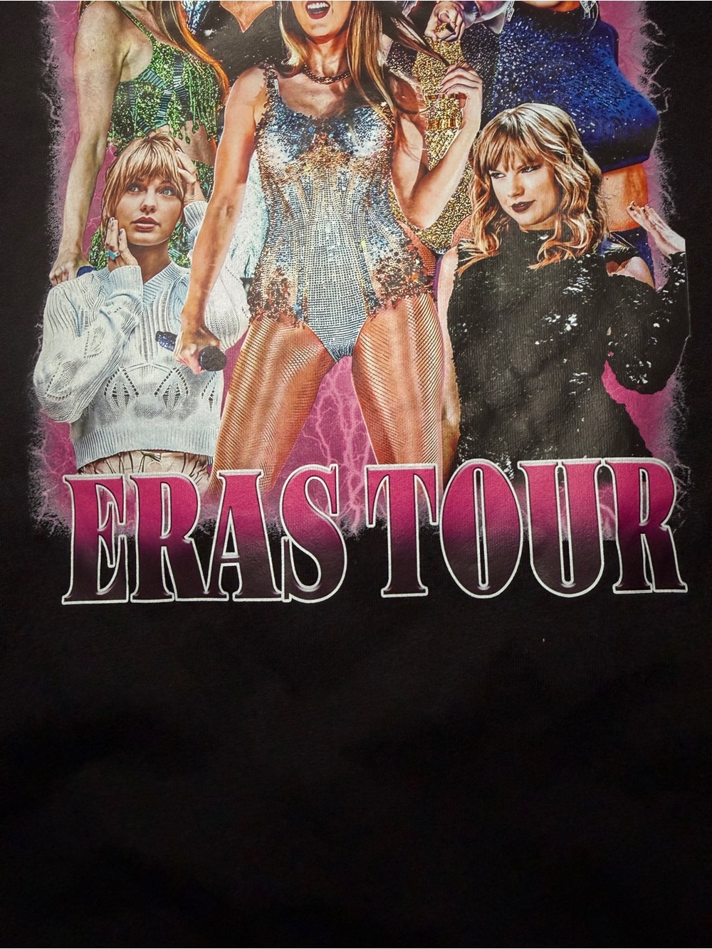Taylor Swift Eras Tour Black Graphic Tee L - Picture 3 of 5